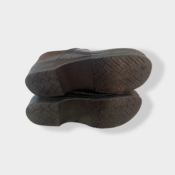 MEN’S DANKSKO PROFESSIONAL, OILED CLOGS BLACK GOOD CONDITION EUR 45 US 12 - Picture 6 of 8